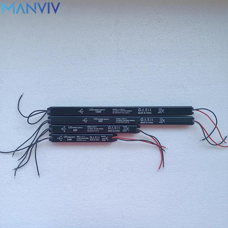 MANVIV AC120-240V LED    ġ , LED  ̹ , LED Ʈ б, 24W, 36W, 60W, 100W, DC 24V, 12V